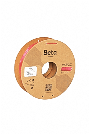 TPU 95A Filament Transparent Raspberry Red